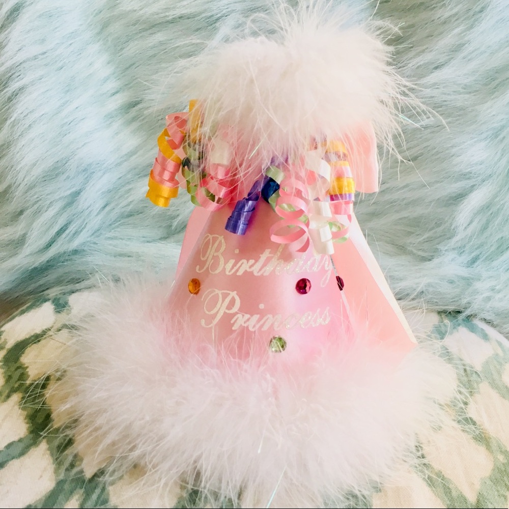 Baby Girl Birthday Princess Party Hat 🎉